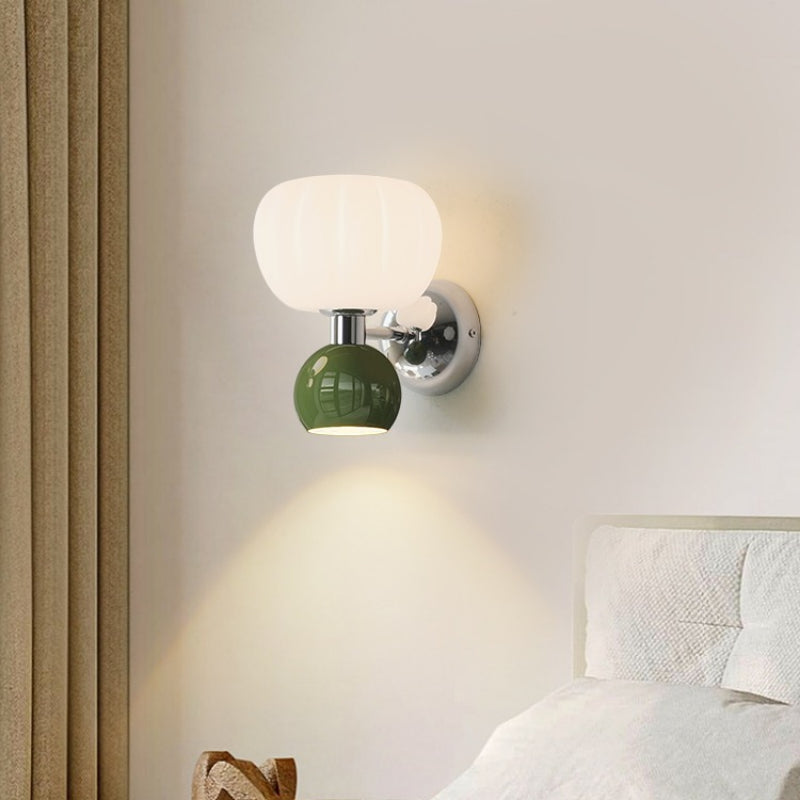 Melorien – Modern Glass Globe LED Wall Light 2 Light