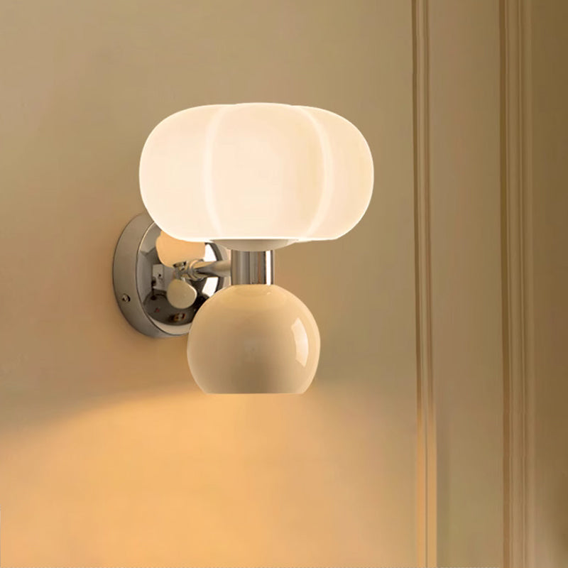 Melorien – Modern Glass Globe LED Wall Light 2 Light