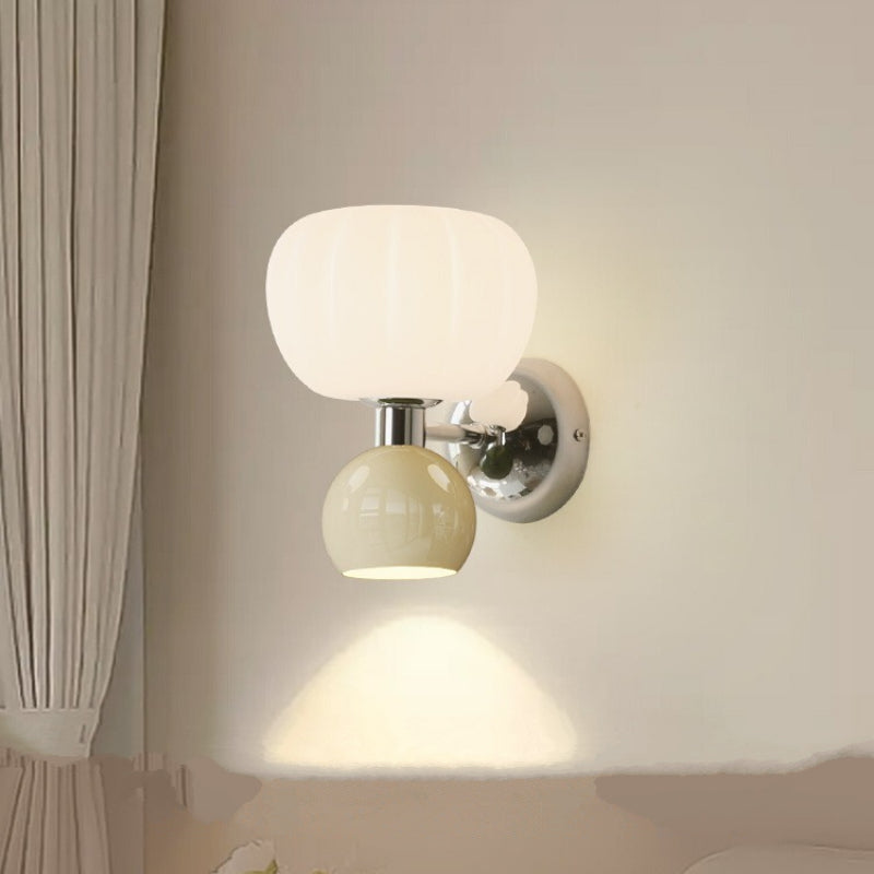 Melorien – Modern Glass Globe LED Wall Light 2 Light
