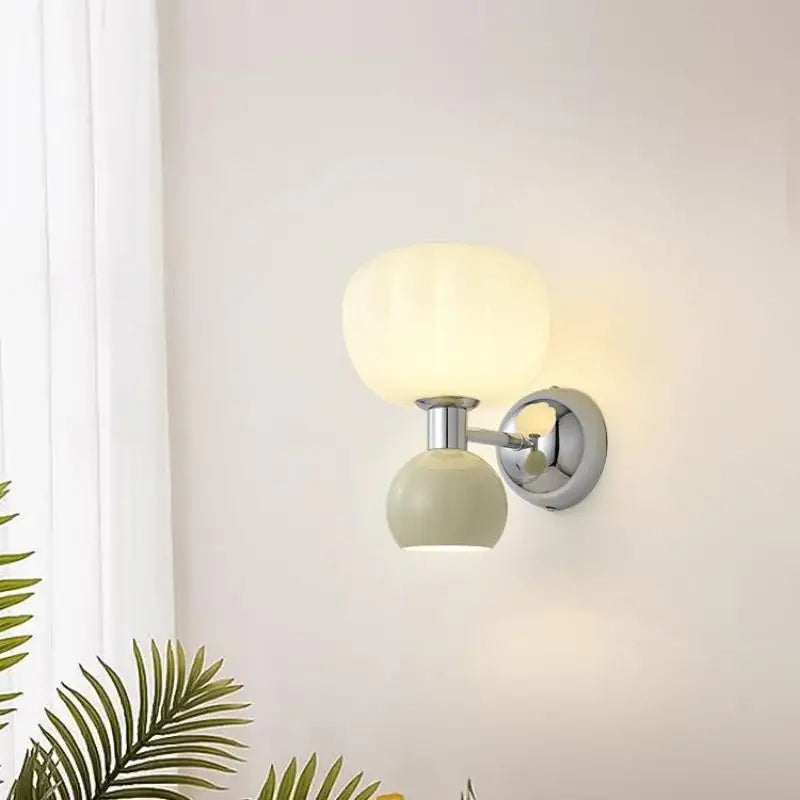 Melorien – Modern Glass Globe LED Wall Light 2 Light
