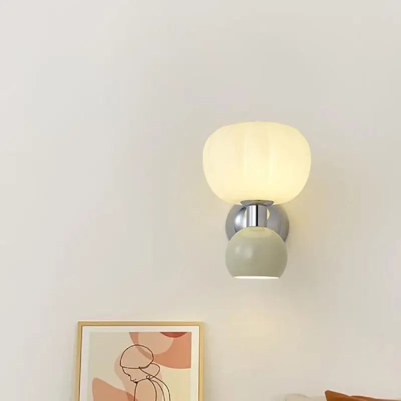 Melorien – Modern Glass Globe LED Wall Light 2 Light