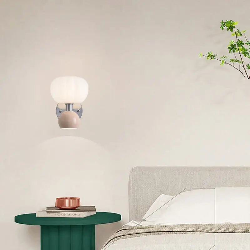 Melorien – Modern Glass Globe LED Wall Light 2 Light