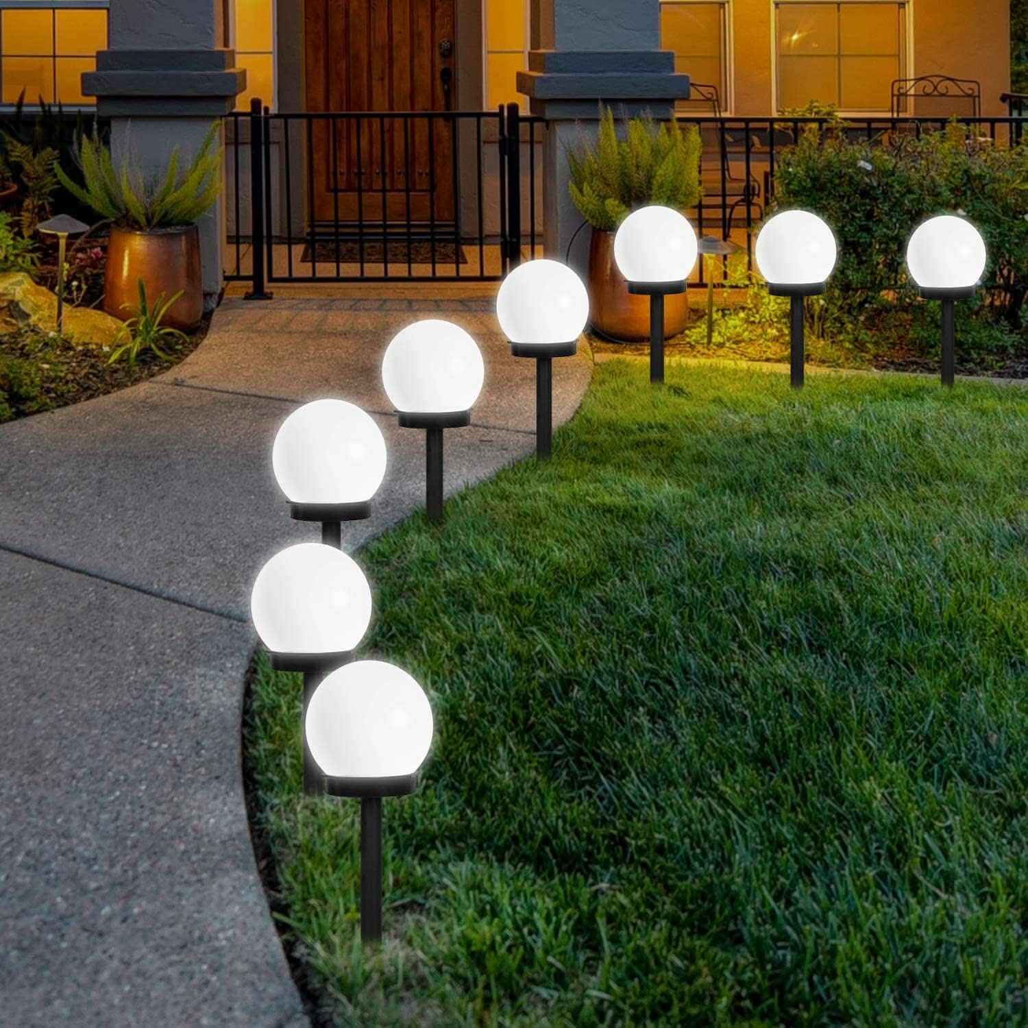 Molviera – Modern Globe Solar LED Garden Stake Light