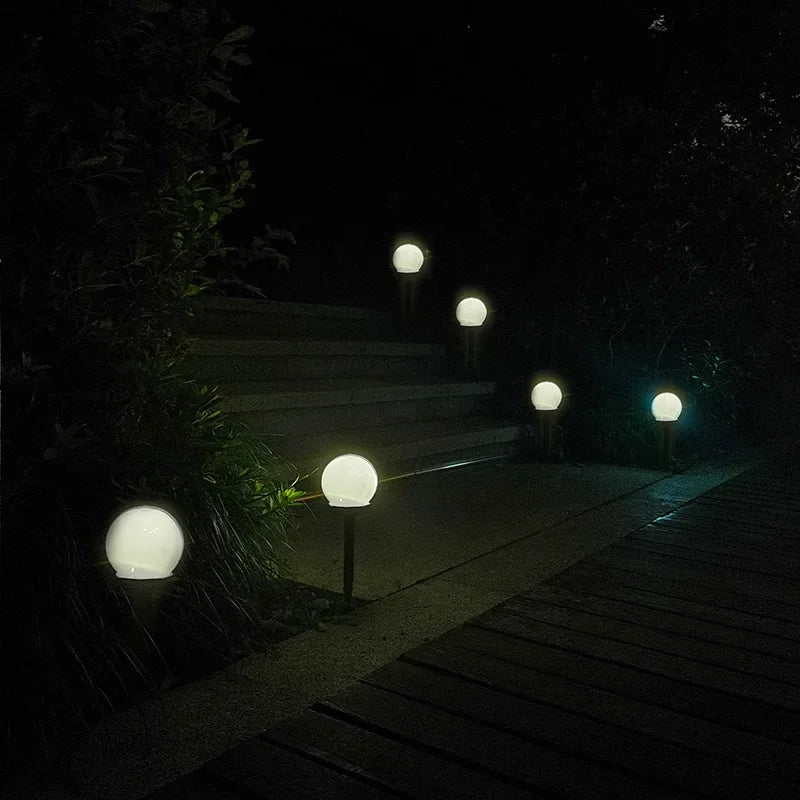 Molviera – Modern Globe Solar LED Garden Stake Light