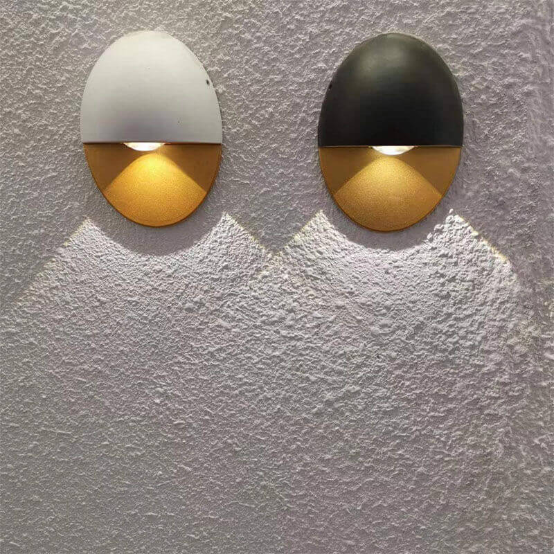 Ovelin – Minimalist Oval LED Outdoor Wall Lamp Single Light