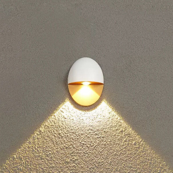 Ovelin – Minimalist Oval LED Outdoor Wall Lamp Single Light