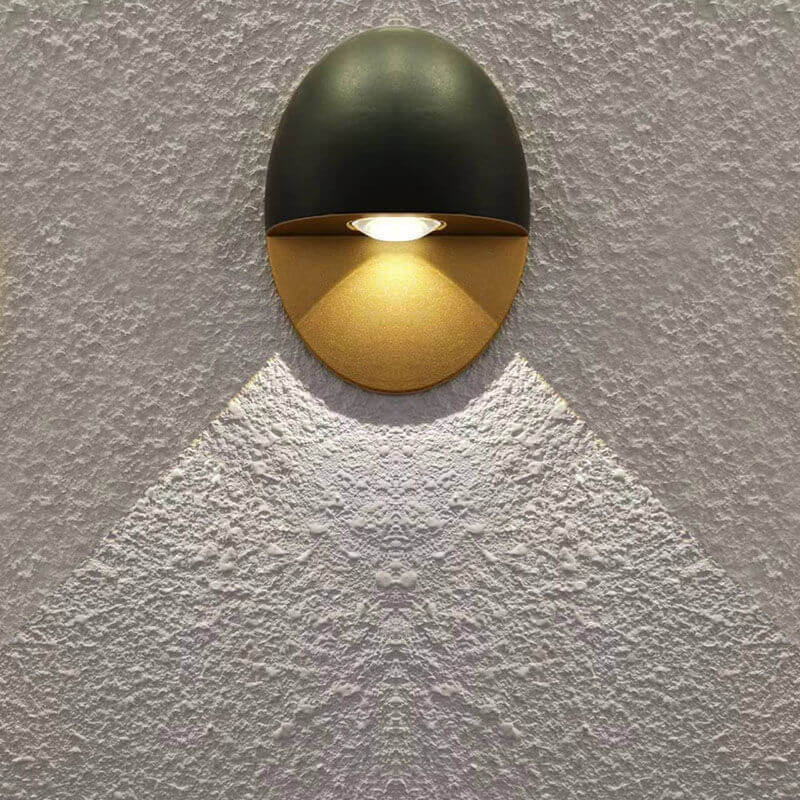 Ovelin – Minimalist Oval LED Outdoor Wall Lamp Single Light