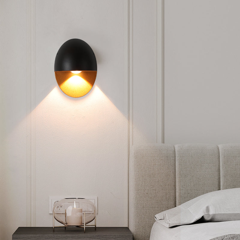 Ovelin – Minimalist Oval LED Outdoor Wall Lamp Single Light