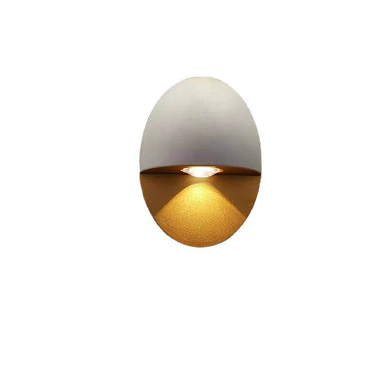 Ovelin – Minimalist Oval LED Outdoor Wall Lamp Single Light