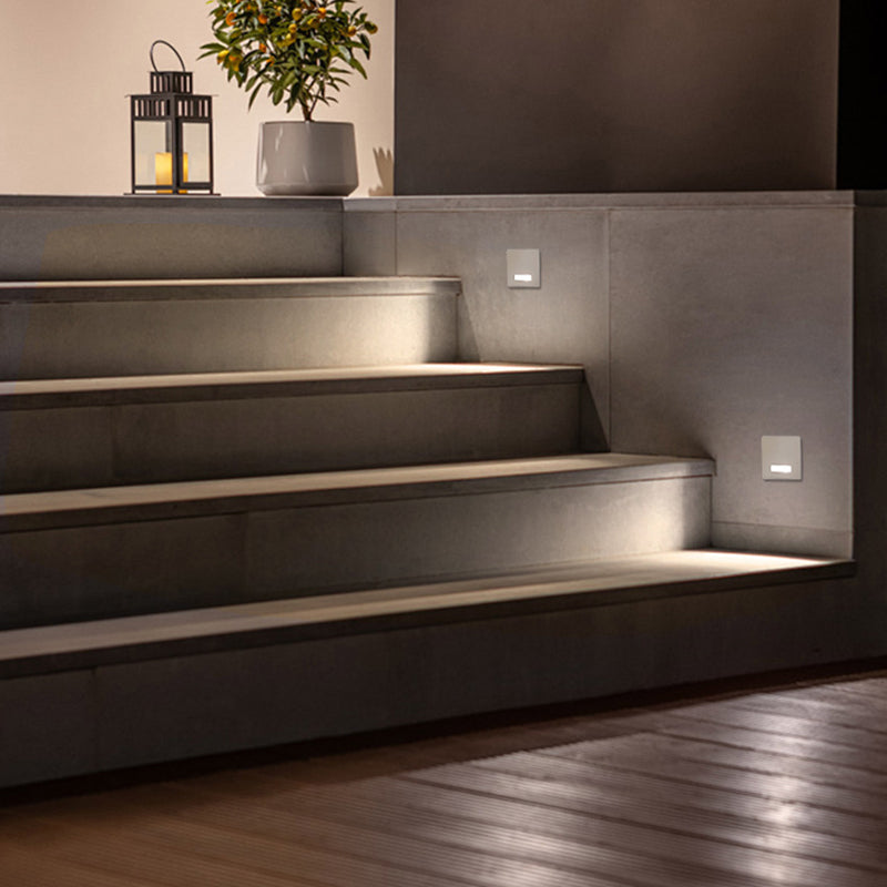 Ronvde – Modern Minimalist Square LED Recessed Wall Lamp 1 Light