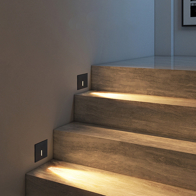 Ronvde – Modern Minimalist Square LED Recessed Wall Lamp 1 Light