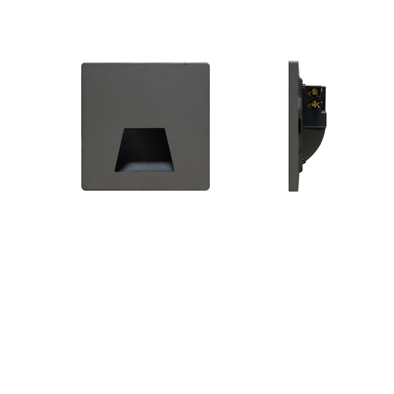 Ronvde – Modern Minimalist Square LED Recessed Wall Lamp 1 Light
