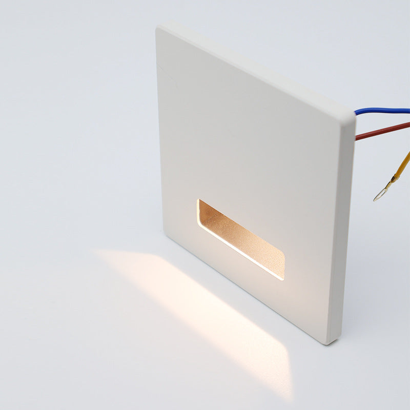 Ronvde – Modern Minimalist Square LED Recessed Wall Lamp 1 Light