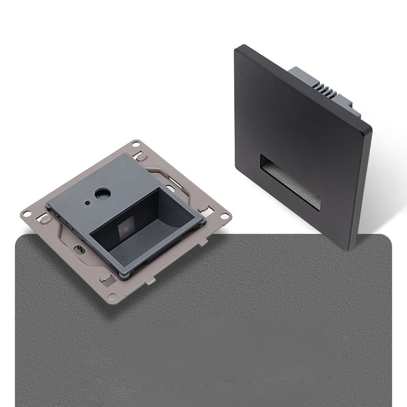 Ronvde – Modern Minimalist Square LED Recessed Wall Lamp 1 Light