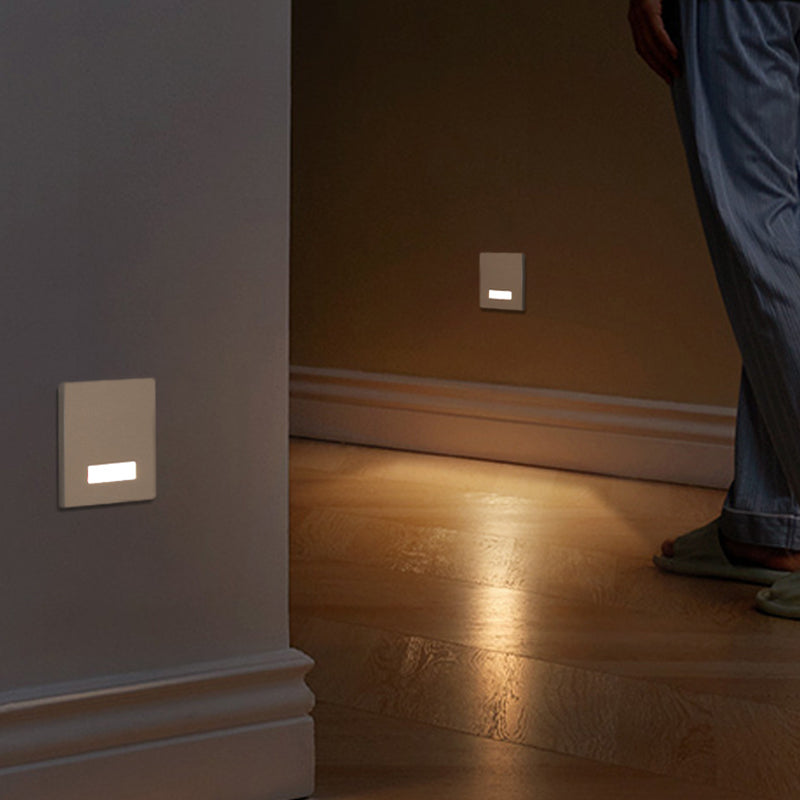 Ronvde – Modern Minimalist Square LED Recessed Wall Lamp 1 Light