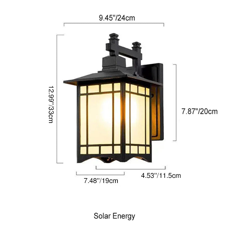 Solvéra – Modern Solar LED Wall Sconce Lamp