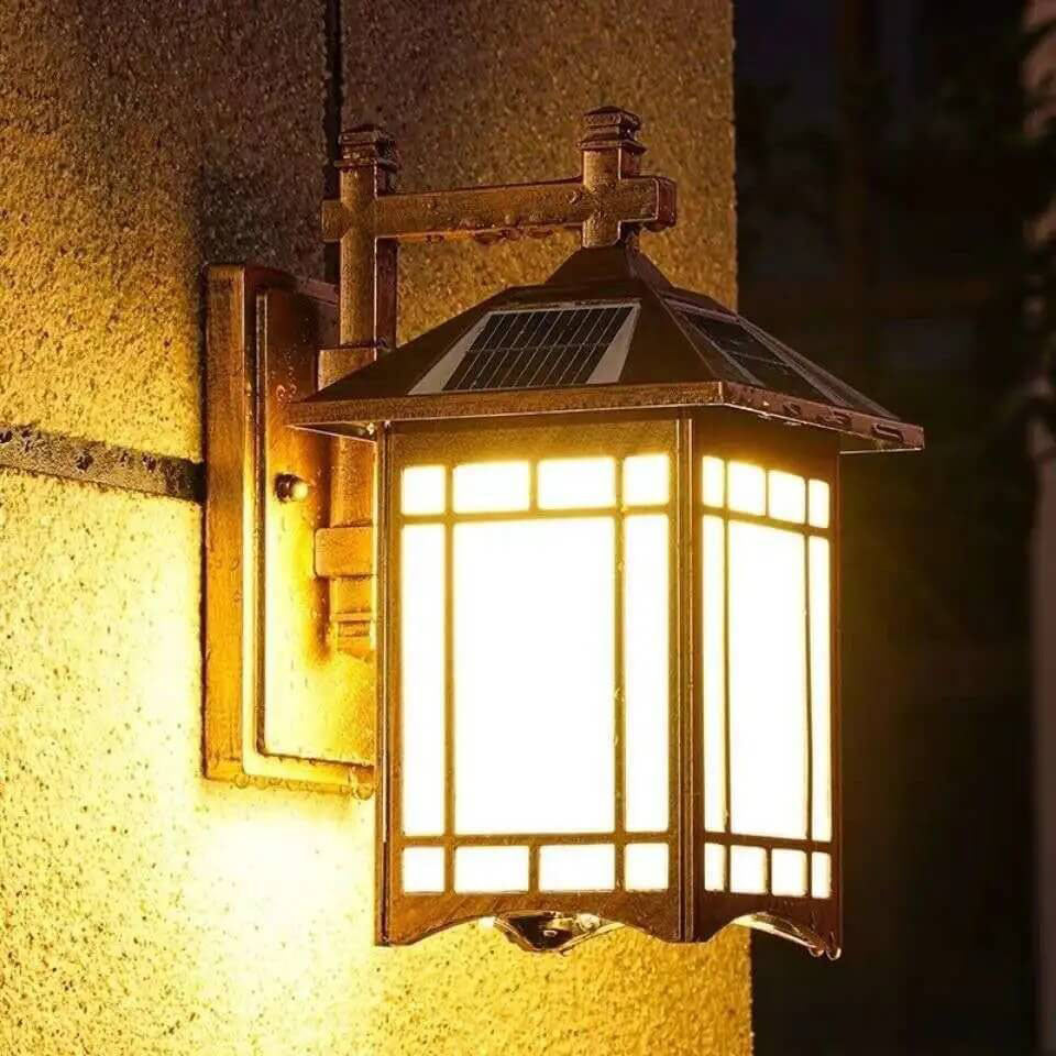 Solvéra – Modern Solar LED Wall Sconce Lamp
