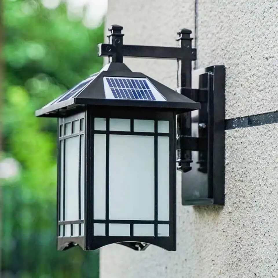 Solvéra – Modern Solar LED Wall Sconce Lamp