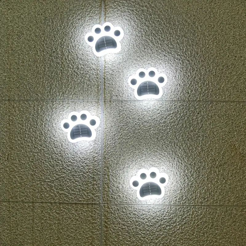 Pawlux – Modern Solar LED Floor Light Paw Shape