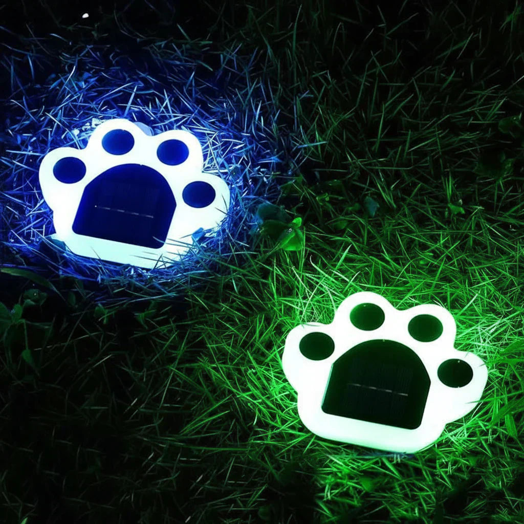 Pawlux – Modern Solar LED Floor Light Paw Shape