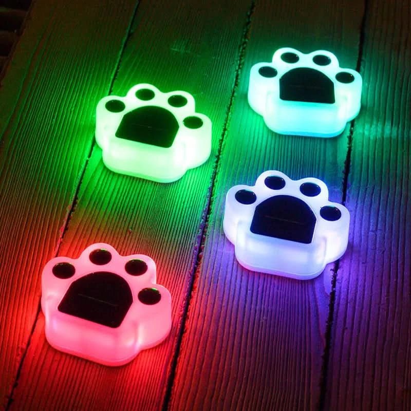Pawlux – Modern Solar LED Floor Light Paw Shape