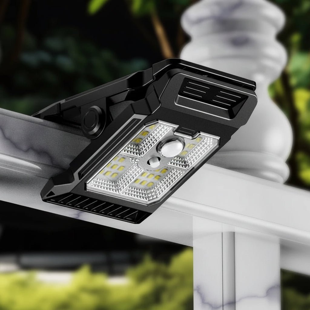 Solvion – Modern Rectangular Solar LED Motion Sensor Wall Light