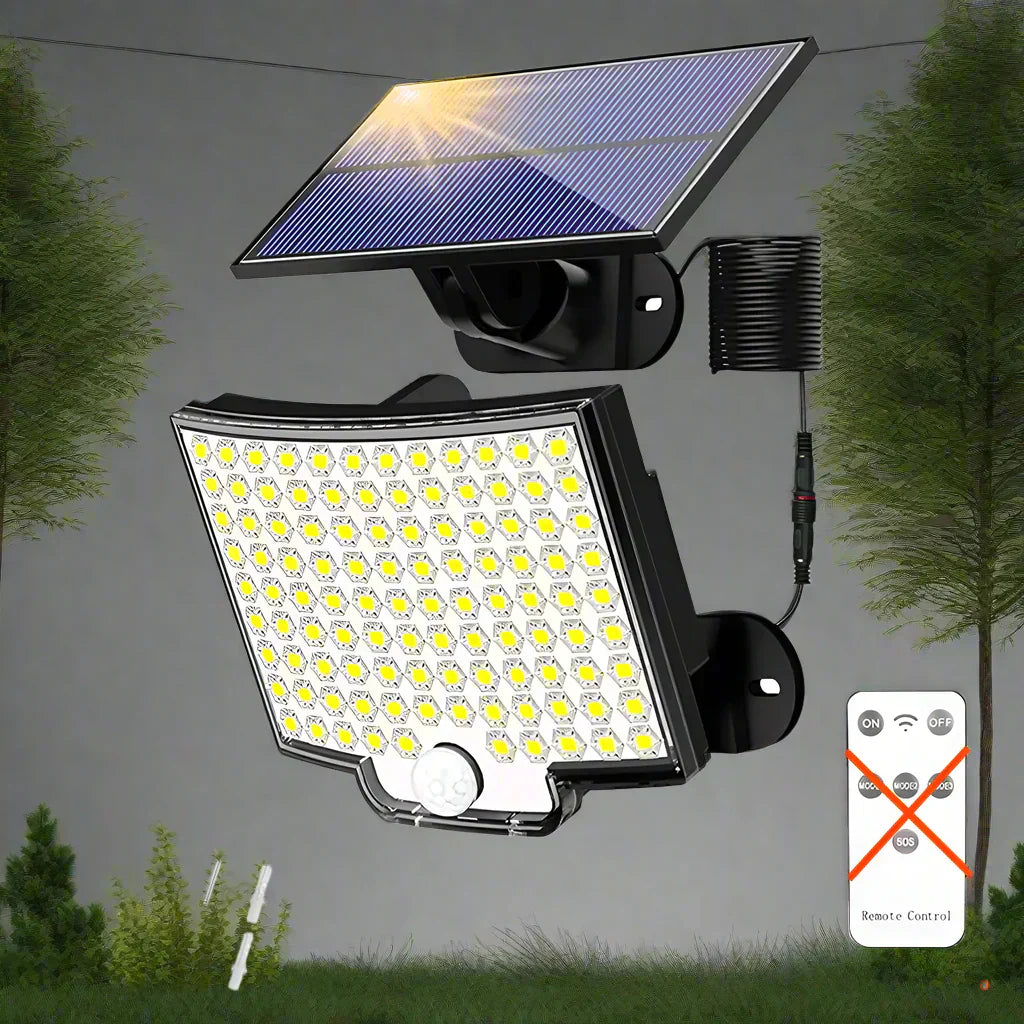 Olvique – Modern Rectangular Solar LED Security Wall Light