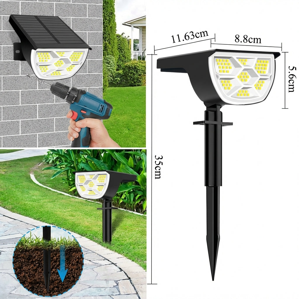 Solvanta – Modern Rectangular Solar LED Spot Light