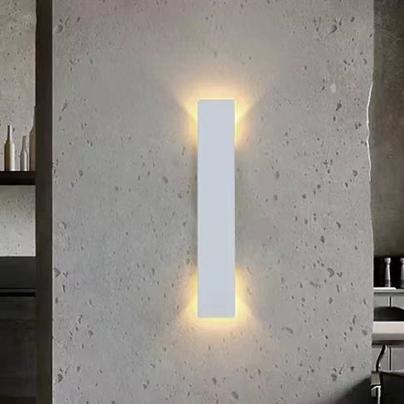 Rodien – Modern Slim Rectangular LED Outdoor Wall Sconce 2 Light