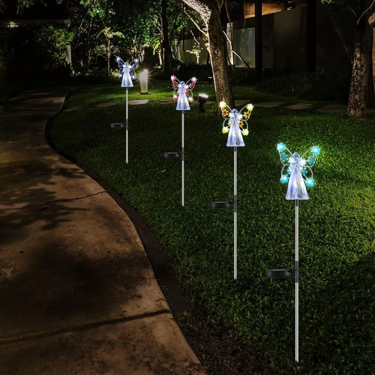 Olmira – Modern Solar Angel LED Garden Stake Light