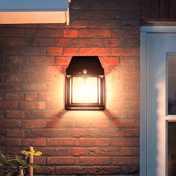 Molvane – Modern Square Solar LED Wall Lantern
