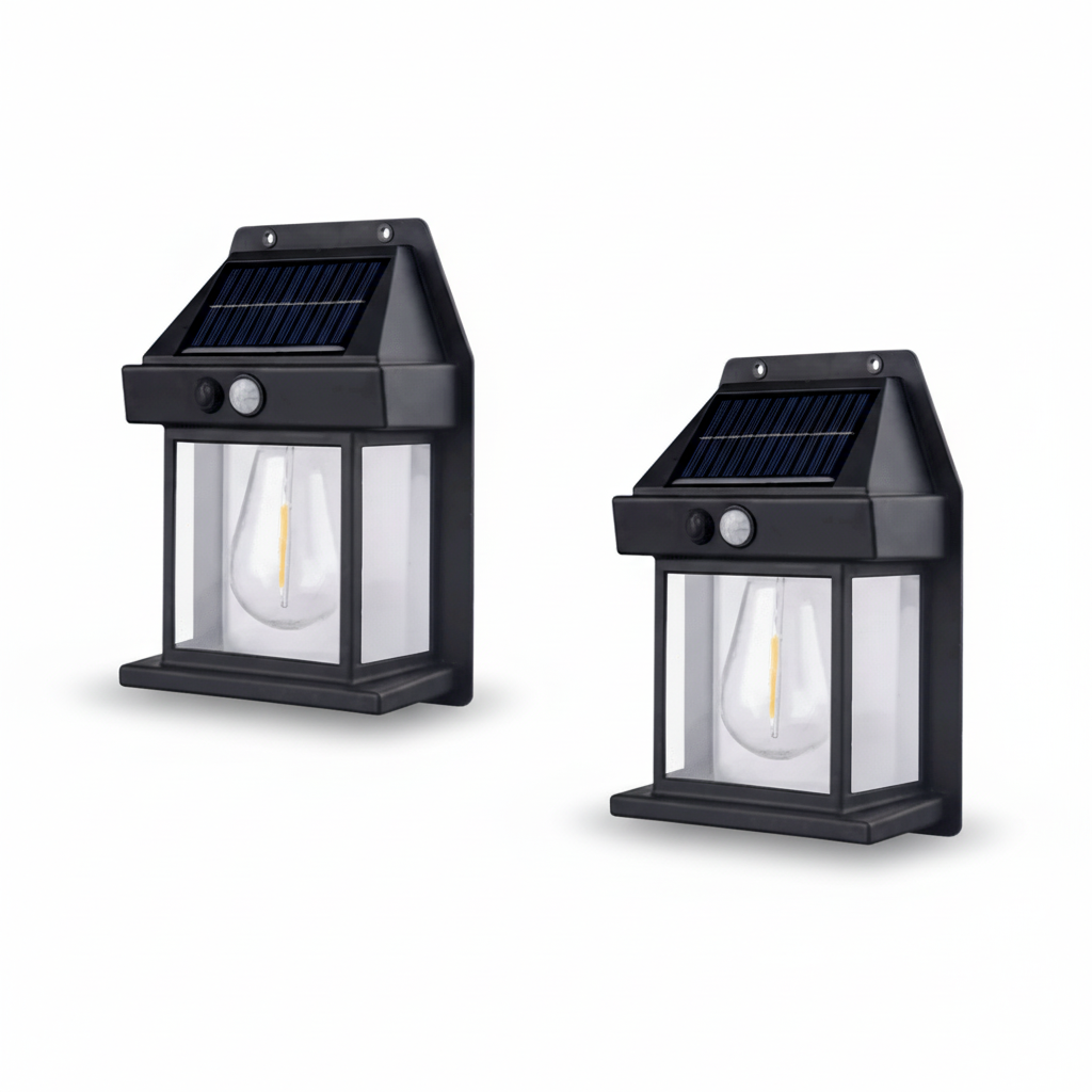 Molvane – Modern Square Solar LED Wall Lantern