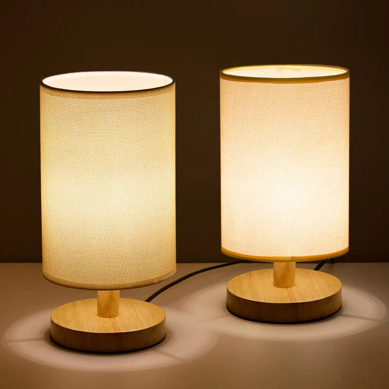 Aivaro - Organic Wood Linen Lamp Remote Control