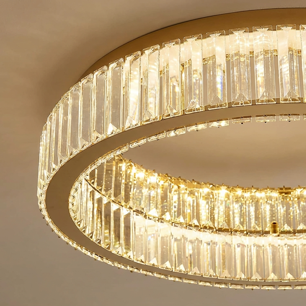 Liorael - Modern Crystal Circle LED Chandelier