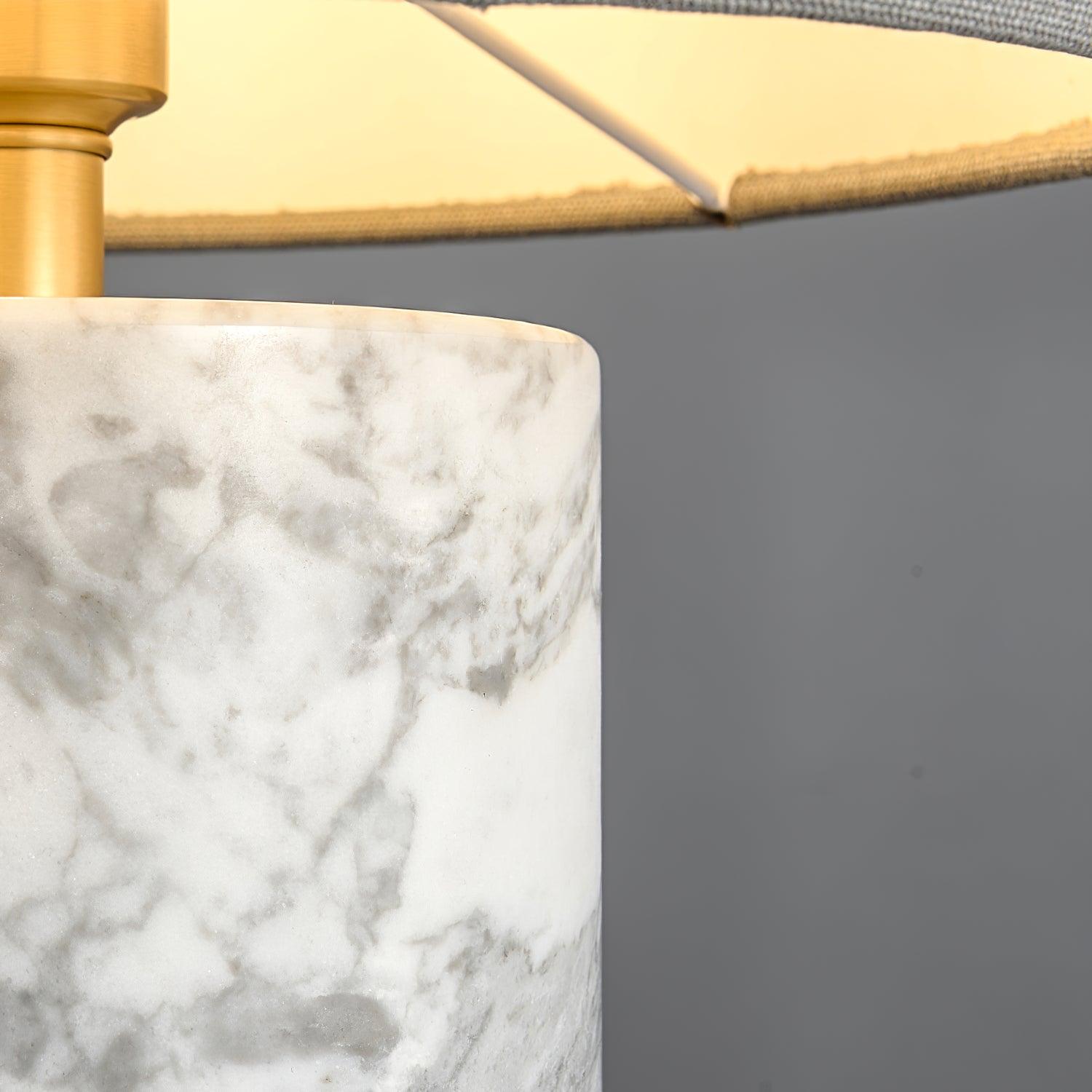 Gremora - Green Marble Table Lamp Inline Switch