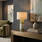 Gremora - Green Marble Table Lamp Inline Switch