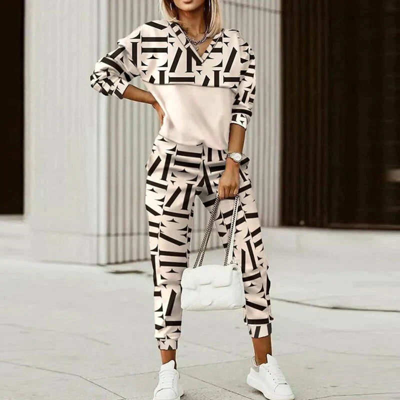 Fleur | Checked outdoor clothing set for women