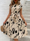 Monica | Elegante Geplooide Midi Jurk met Strikceintuur