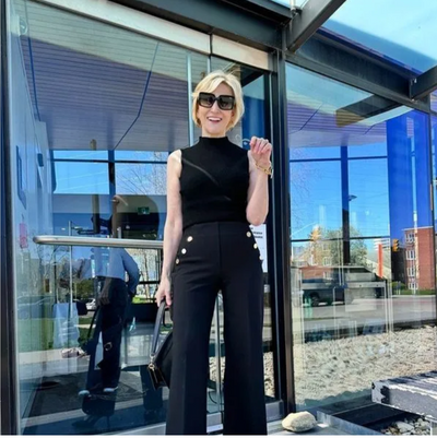 Cosima -  Button Wide Leg Pants