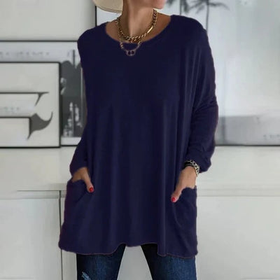 Nataly - Elegante Oversized Tuniek met Zakken
