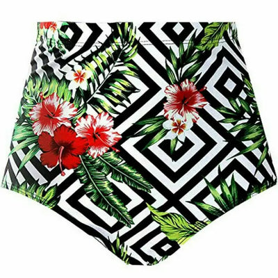 Finja - Summer Women's High Waist Bikini Bottoms Floral Swimwear 