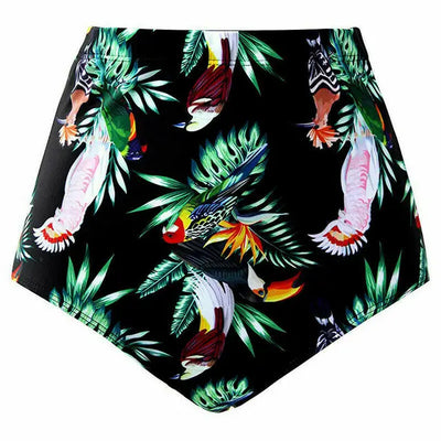 Finja - Summer Women's High Waist Bikini Bottoms Floral Swimwear 