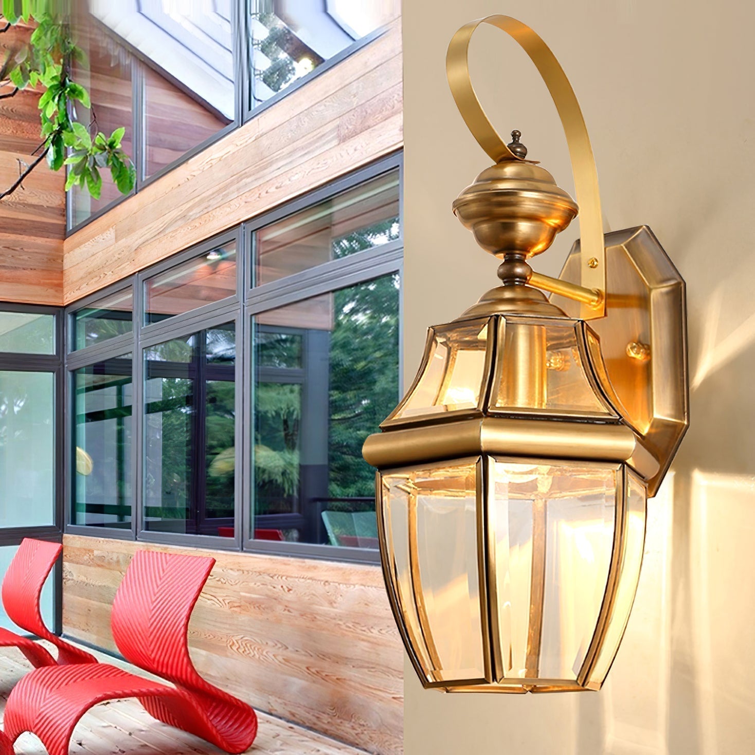 Ardelyn - Retro IP65 Waterproof Outdoor Lantern Wall Light
