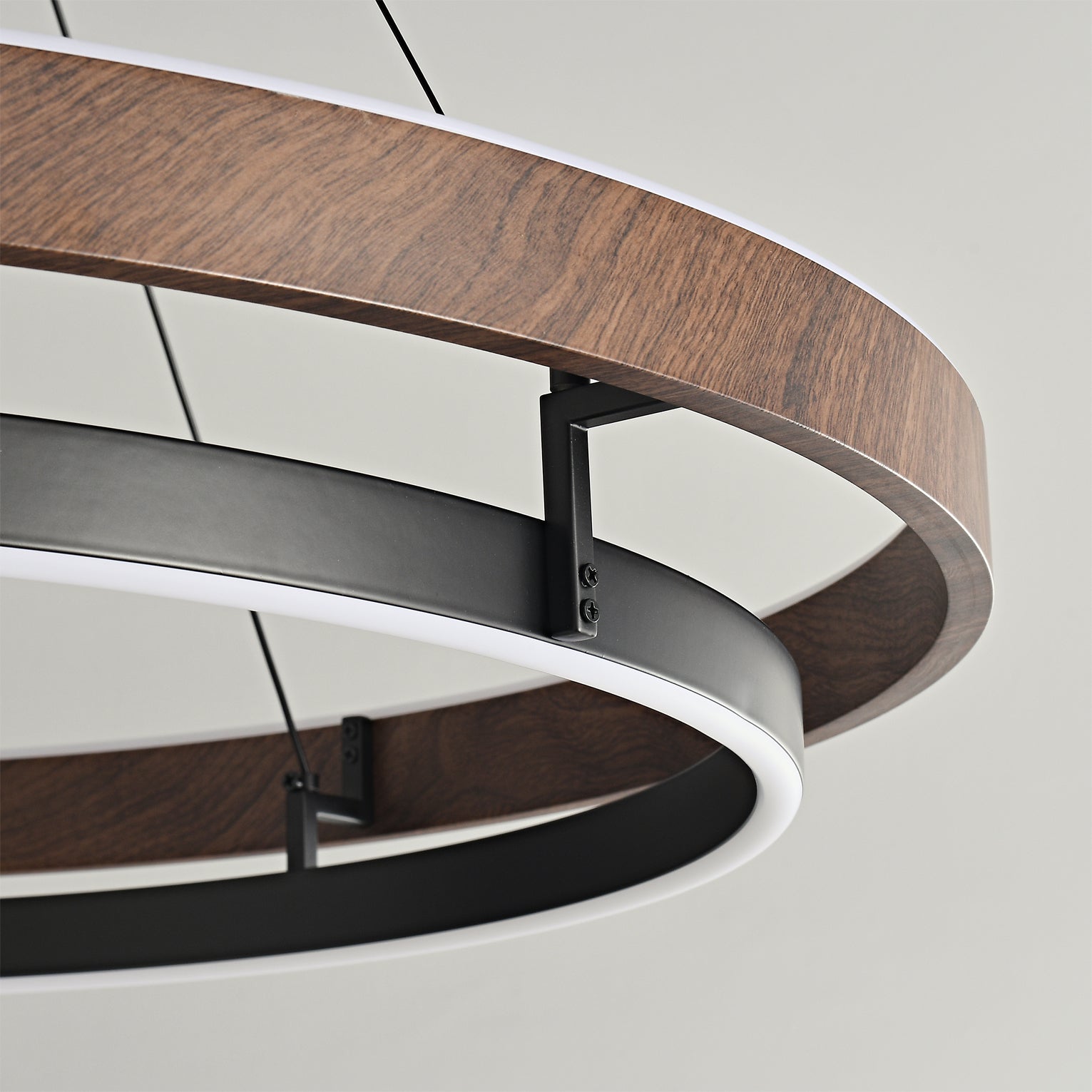 Nisora - Double Ring LED Glow Chandelier