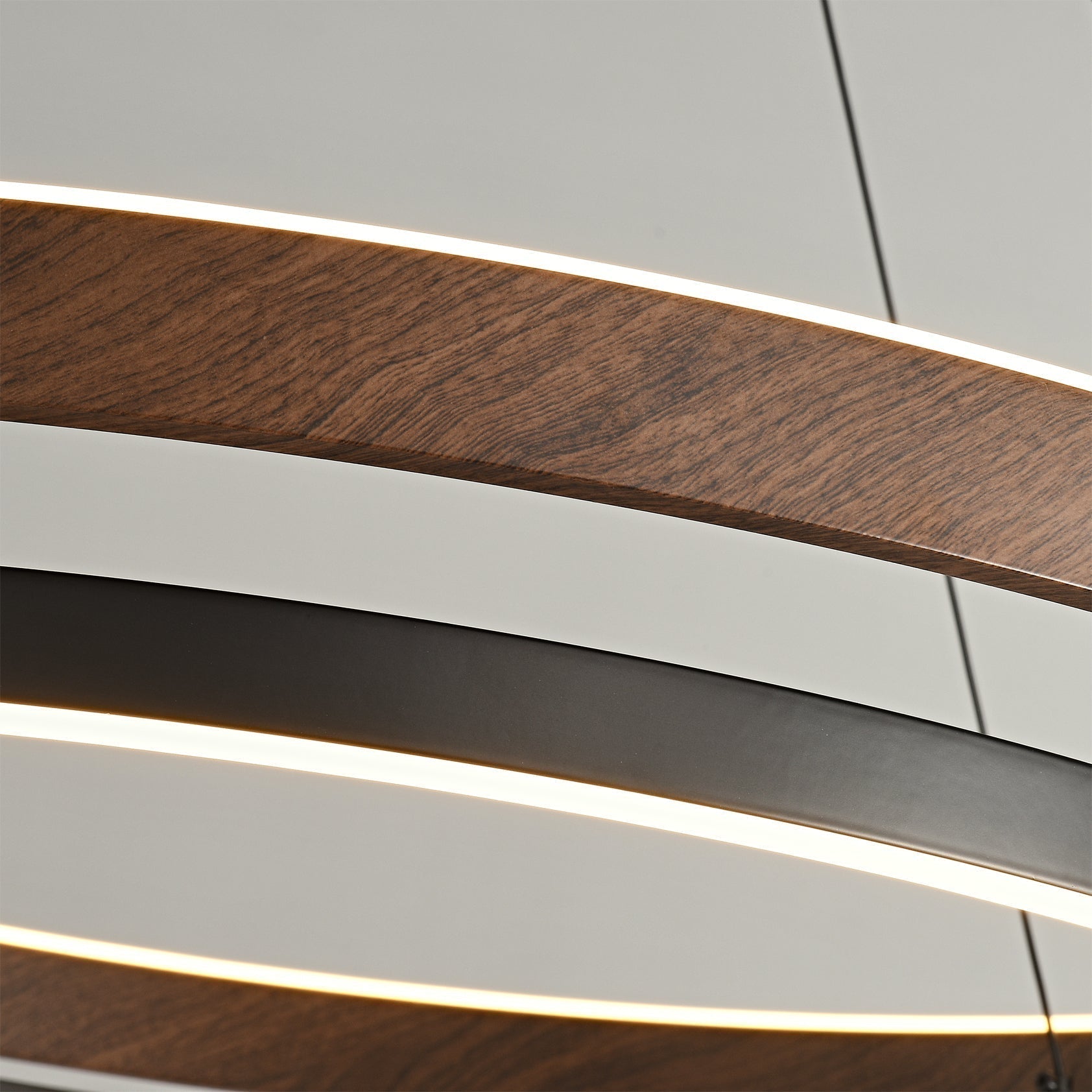 Nisora - Double Ring LED Glow Chandelier