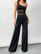 Nora | Elegante One-Shoulder Jumpsuit met Mesh Details