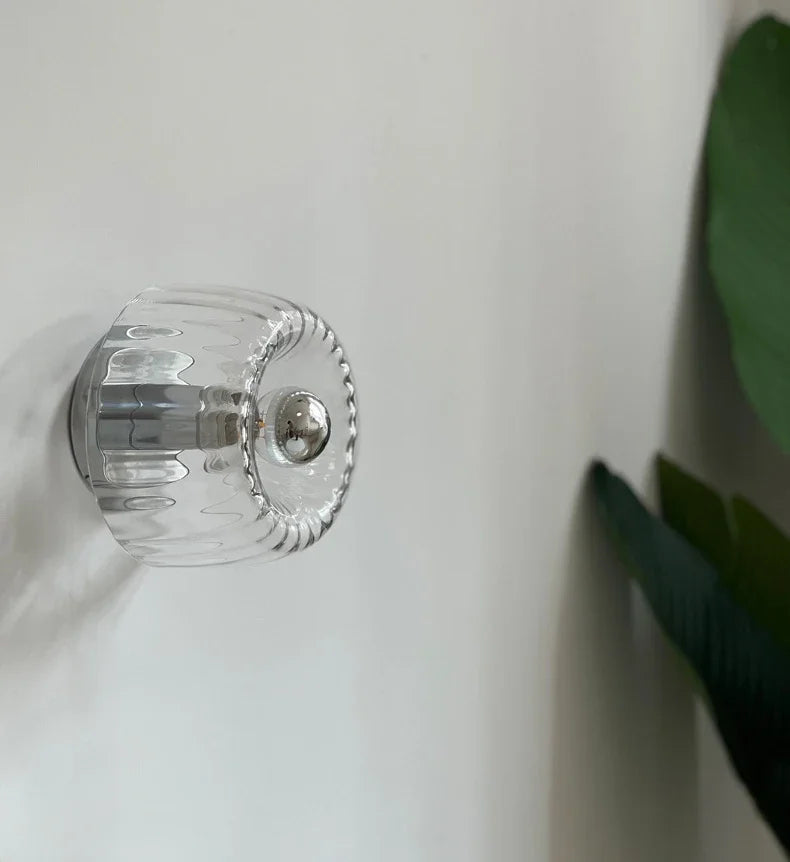 Beliora – Nordic Bauhaus Glass Round LED Wall Light