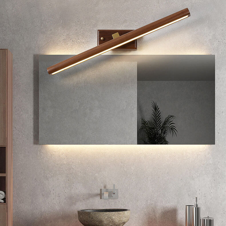 Walnora – Nordic Walnut Cylinder LED Wall Sconce 1 Light