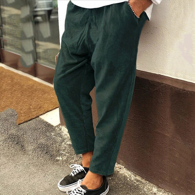 Casual, losse corduroy broek voor heren - West