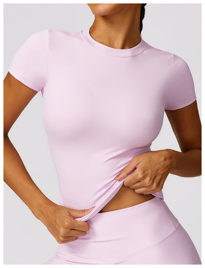 Gabriella - 2-Piece Shaping Gym Set with Short Sleeves